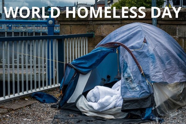 World Homeless Day, image of rough sleeper