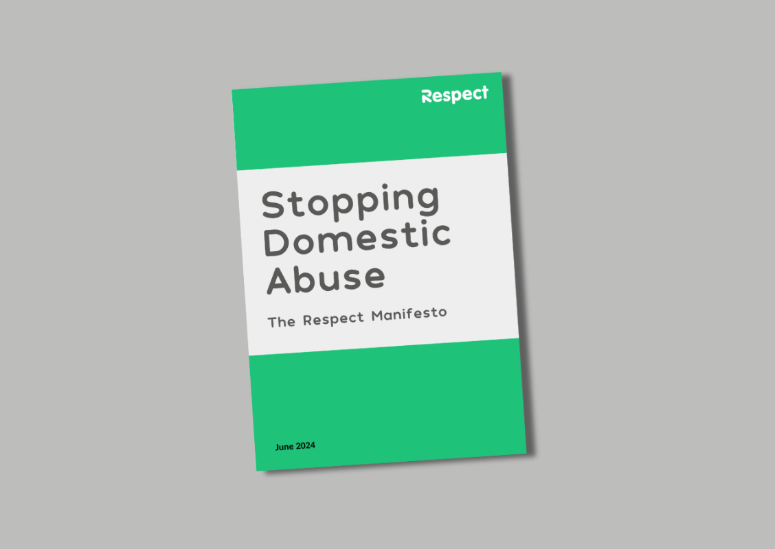 An image of the front cover of Respect's Manifesto: Stopping domestic abuse