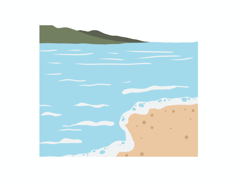 Graphic of coastline