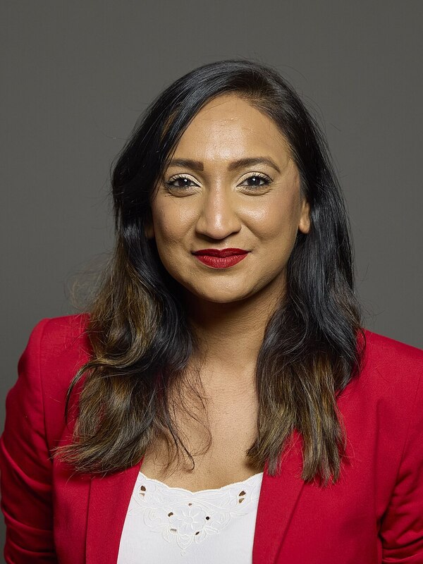 Official portrait of Satvir Kaur MP, 3:4 crop.