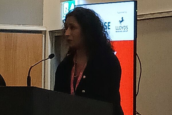 Farah Nazeer, CEO Women's Aid speaking at VAWG Rally 