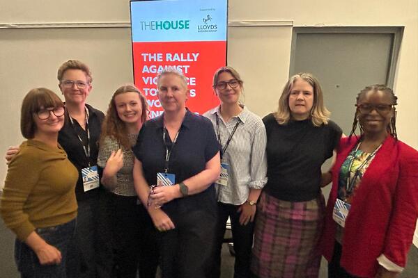 Group photo. Left to Right: Kyla Kirkpatrick, Rachel Ozanne, Imogen Tutt, Jo Todd, Ailsa Malcolm, Kristin Hadland, Caroline Bernard