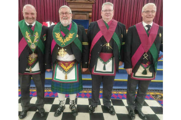 The new Provincial Grand Master with the Deputation