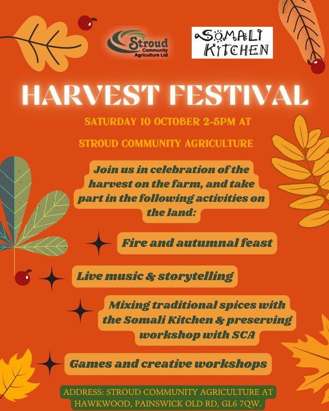 Harvest Festival, Saturday 10th October 2-5pm.
