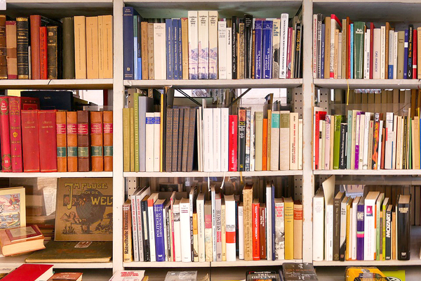 Photo of bookshelf