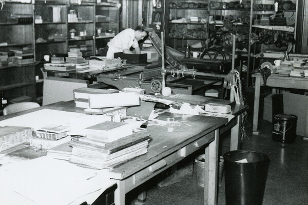 Photo of a bindery