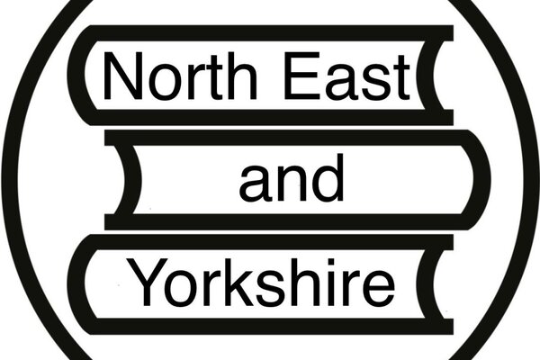 North East and Yorkshire logo - a circle outline with 3 books piled up inside with the words "North East and Yorkshire" inside.