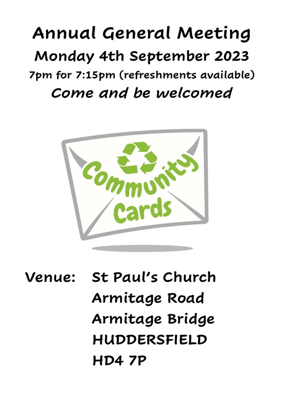 Community Cards AGM invite
