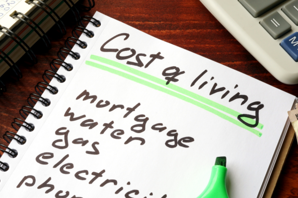 Cost of living note