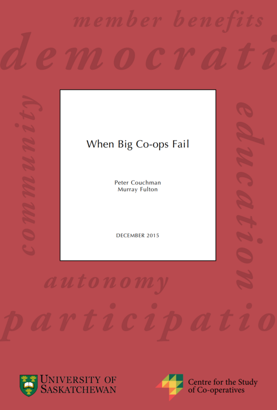 Front cover of report When big co-ops fail