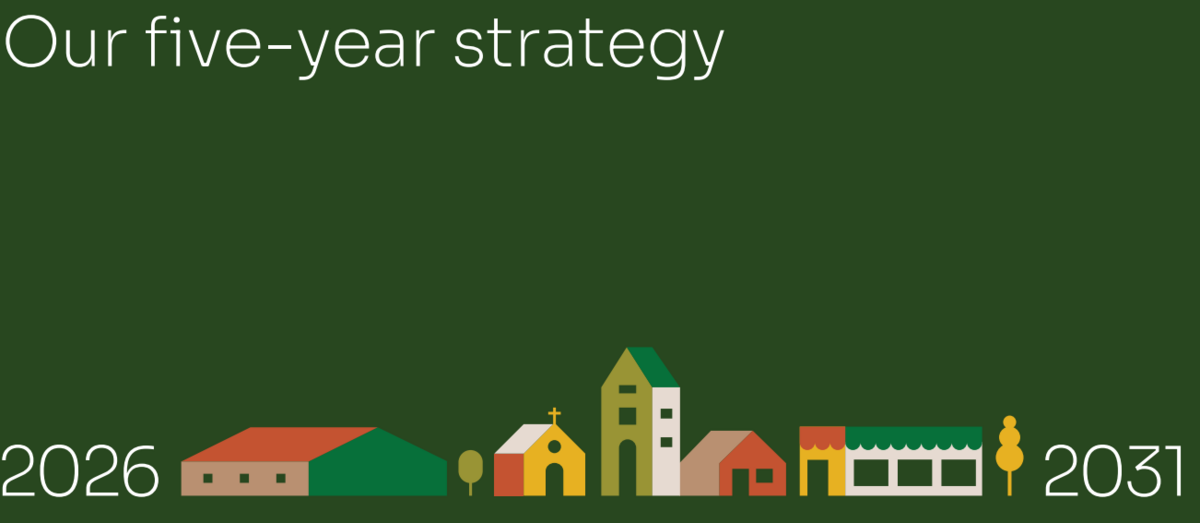 Banner showing title of strategic plan